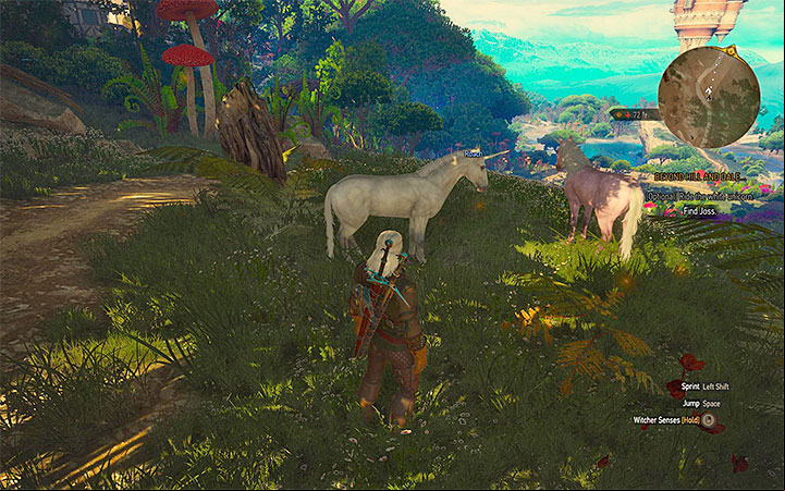 You can mount the unicorn in order to make traveling through the realm easier - Beyond Hill and Dale... - quest about finding Syanna - Main quests - The Witcher 3: Blood and Wine Game Guide