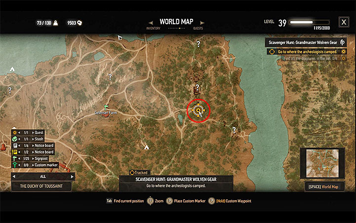All Grandmaster Wolven Gear diagrams can be found in the same location - in the underground area shown on the above picture - Scavenger Hunt: Grandmaster Wolven Gear - diagrams and item statistics - Grandmaster Witcher Gear - quests, diagrams and item statistics - The Witcher 3: Blood and Wine Game Guide