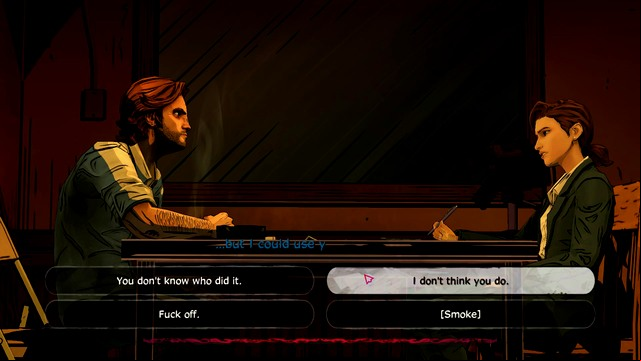 The interrogation - Grief - Episode 2: Smoke and Mirrors - The Wolf Among Us - Game Guide and Walkthrough