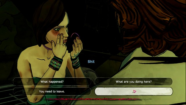 A conversation with the woman - Disturbance - Episode 1: Faith - The Wolf Among Us - Game Guide and Walkthrough