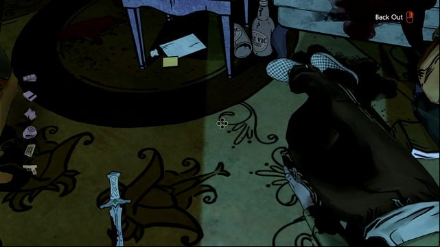 A knife used by Lawrence to commit suicide - Consequences - Episode 1: Faith - The Wolf Among Us - Game Guide and Walkthrough