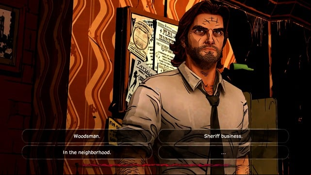 Bigby in a bar - Trip Trap - Episode 1: Faith - The Wolf Among Us - Game Guide and Walkthrough