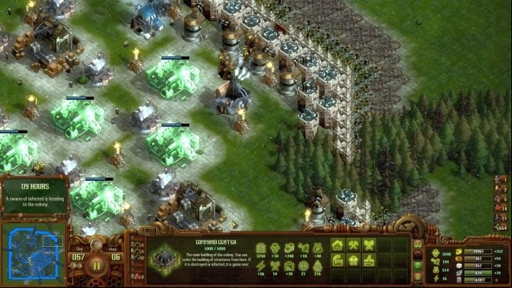 This type of fortifications cost a lot, but this mission allows you to collect a lot of raw materials before the final battle. - The Highlands | They Are Billions campaign walkthrough - The New Empire campaign - They Are Billions Guide