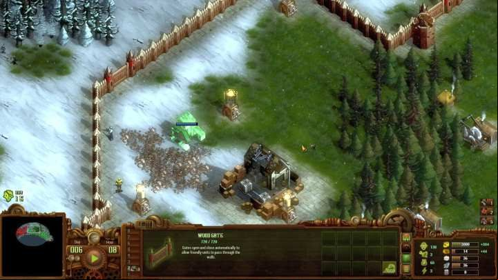 Use the huge resources of wood on this map to quickly surround the base with a wall. - Mission 12 - The Frozen Lake | They Are Billions walkthrough - The New Empire campaign - They Are Billions Guide