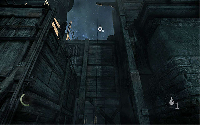 The rope that Garrett needs to jump to - Meet up with Erin on the rooftop - Prologue: The Drop - Thief - Game Guide and Walkthrough