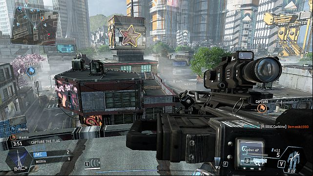 High buildings enable effective sniping. - Angel City - Maps - Titanfall - Game Guide and Walkthrough