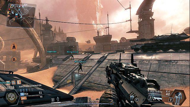 The buried construction with the flag in CTF - Boneyard - Maps - Titanfall - Game Guide and Walkthrough