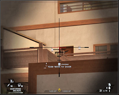 You may allow your men to remove silencers from their weapons, because you won't have to act silently from now on - Scene 2 - Hacienda - part 1 - Act 7 - Estate - Tom Clancys Rainbow Six: Vegas 2 - Game Guide and Walkthrough
