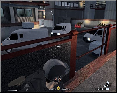 Try getting closer to the stairs - Scene 3 - Refinery - part 1 - Act 6 - Nevada Desert - Tom Clancys Rainbow Six: Vegas 2 - Game Guide and Walkthrough