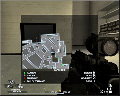Now you will have to take part in some challenging fights, so you might want to consider going back for additional supplies - Scene 3 - Center Stage - part 3 - Act 5 - Theater - Tom Clancys Rainbow Six: Vegas 2 - Game Guide and Walkthrough