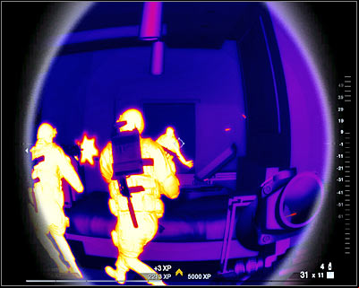 Order your men to head over to the left door - Scene 1 - Penthouse - part 4 - Act 5 - Theater - Tom Clancys Rainbow Six: Vegas 2 - Game Guide and Walkthrough