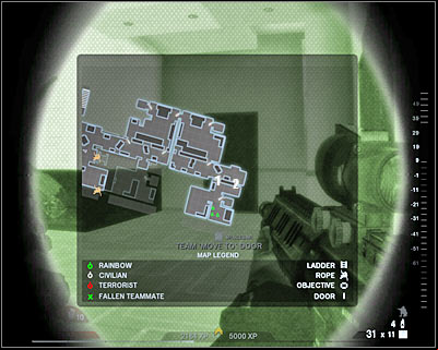 Head on to a new door which can be found to your right - Scene 1 - Penthouse - part 3 - Act 5 - Theater - Tom Clancys Rainbow Six: Vegas 2 - Game Guide and Walkthrough