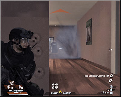 You may start moving towards your current target - Scene 1 - Penthouse - part 1 - Act 5 - Theater - Tom Clancys Rainbow Six: Vegas 2 - Game Guide and Walkthrough