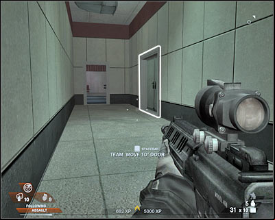 Keep heading forward until you've reached a new room - Scene 4 - Monorail - part 2 - Act 4 - Convention Center - Tom Clancys Rainbow Six: Vegas 2 - Game Guide and Walkthrough