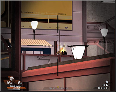 Now you will have to start shooting at the remaining enemy soldiers - Scene 4 - Monorail - part 1 - Act 4 - Convention Center - Tom Clancys Rainbow Six: Vegas 2 - Game Guide and Walkthrough