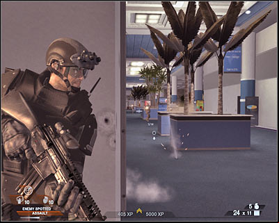 You may start moving forward - Scene 3 - North Hall - part 1 - Act 4 - Convention Center - Tom Clancys Rainbow Six: Vegas 2 - Game Guide and Walkthrough