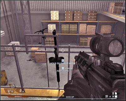 Approach this new warehouse slowly - Scene 2 - Exhibition Hall - part 2 - Act 4 - Convention Center - Tom Clancys Rainbow Six: Vegas 2 - Game Guide and Walkthrough