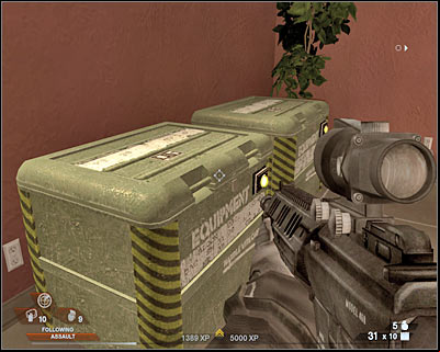 You may proceed towards the exit - Scene 4 - Chase - part 1 - Act 3 - Recreation Center - Tom Clancys Rainbow Six: Vegas 2 - Game Guide and Walkthrough