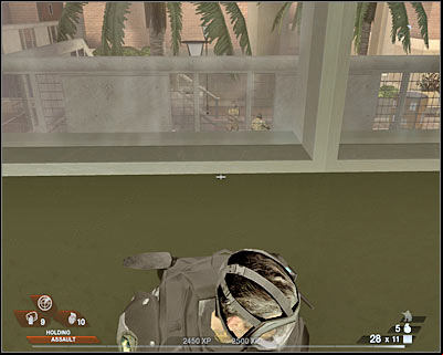 If your presence has been prematurely revealed, proceed towards the exit right away by using the only available door - Scene 2 - Arena - part 1 - Act 3 - Recreation Center - Tom Clancys Rainbow Six: Vegas 2 - Game Guide and Walkthrough