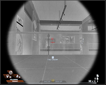 If you've been able to kill both terrorists in this room, you will have an opportunity to surprise some of more distant thugs - Scene 2 - Arena - part 1 - Act 3 - Recreation Center - Tom Clancys Rainbow Six: Vegas 2 - Game Guide and Walkthrough