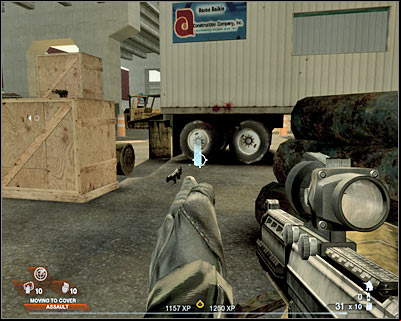 Before you decide to proceed any further, you MUST eliminate a second sniper - Scene 3 - Garage - part 3 - Act 2 - Old Vegas - Tom Clancys Rainbow Six: Vegas 2 - Game Guide and Walkthrough