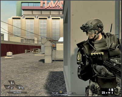 You could also try issuing orders from here - Scene 1 - Rooftops - part 2 - Act 2 - Old Vegas - Tom Clancys Rainbow Six: Vegas 2 - Game Guide and Walkthrough