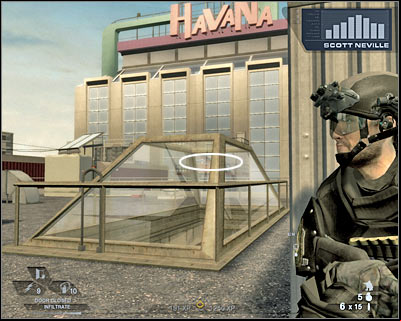 I would strongly recommend moving slowly here - Scene 1 - Rooftops - part 2 - Act 2 - Old Vegas - Tom Clancys Rainbow Six: Vegas 2 - Game Guide and Walkthrough