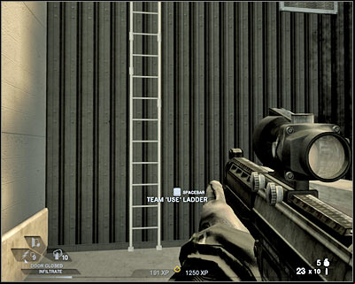 Now you will have to get rid of a second enemy sniper - Scene 1 - Rooftops - part 2 - Act 2 - Old Vegas - Tom Clancys Rainbow Six: Vegas 2 - Game Guide and Walkthrough