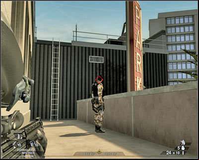 Now you may go back to the second door - Scene 1 - Rooftops - part 2 - Act 2 - Old Vegas - Tom Clancys Rainbow Six: Vegas 2 - Game Guide and Walkthrough