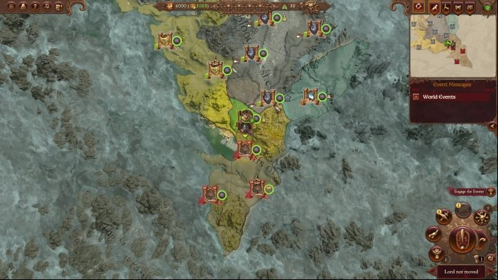 You'll start the game in the north of the map - Total War Warhammer 3: Nurgle - how to start? - Nurgle - Total War Warhammer 3 Guide