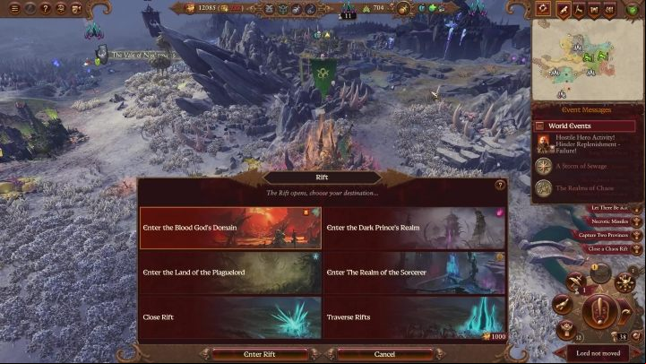 Each lord can interact with the rifts, but only the leader of your faction can fully use their potential - Total War Warhammer 3: Rifts and Corruption - Basics - Total War Warhammer 3 Guide