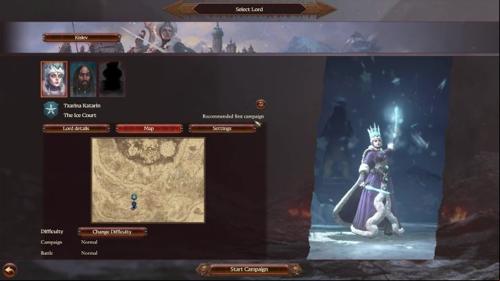Even the game suggests that you should start with this campaign. - Total War Warhammer 3: Good starting faction - Basics - Total War Warhammer 3 Guide