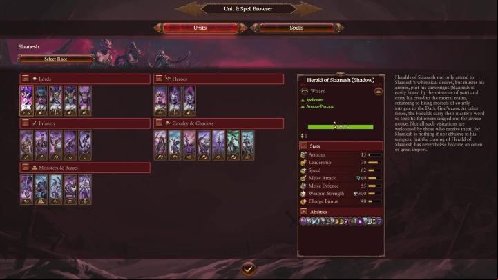 Unfortunately, their mobility comes at the cost of low armor parameters - Total War Warhammer 3: Slaanesh - Military - Slaanesh - Total War Warhammer 3 Guide