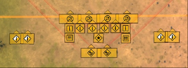 This formation is designed to take a hit in the center and quickly flank enemy forces using melee infantry and cavalry - Sample formations and maneuvers | Battle - Battle - Total War: Rome II Game Guide