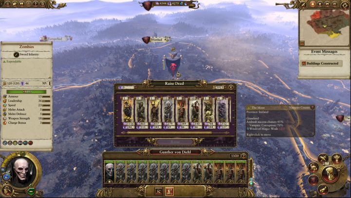 The extremely overpowered Raise Dead ability. - Developing Vampire Counts Provinces - Vampire Counts - Total War: Warhammer Game Guide