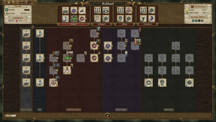 By developing your provinces properly you will gain an advantage over the enemy. - Developing Empire Provinces - Empire - Total War: Warhammer Game Guide