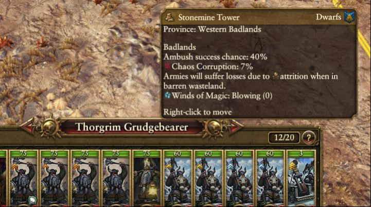 You can check the influence of the environment by placing the mouse over the terrain. - Moving around the map - Tips for a good start - Total War: Warhammer Game Guide