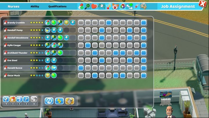 You can change job assignments at any point of the game. - Medical Staff in Two Point Hospital - Mechanics - Two Point Hospital Game Guide