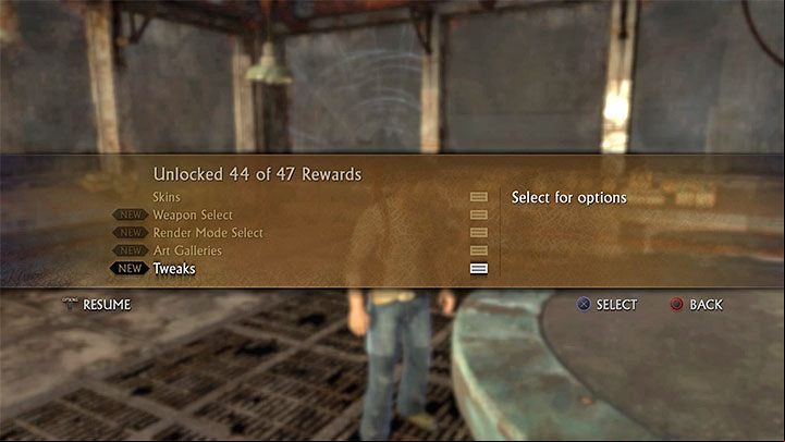 The cheat codes become available after you finish the game for the first time (on any difficulty level) - Uncharted Drakes Fortune Guide