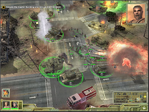 Once the monsters are gone, start moving east, however you will be allowed to turn to north-east - Mission 1 - part 2 - Prelude - Universe at War: Earth Assault - Game Guide and Walkthrough