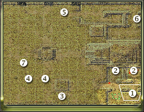 Map legend - Mission 1 - part 1 - Masari - Universe at War: Earth Assault - Game Guide and Walkthrough