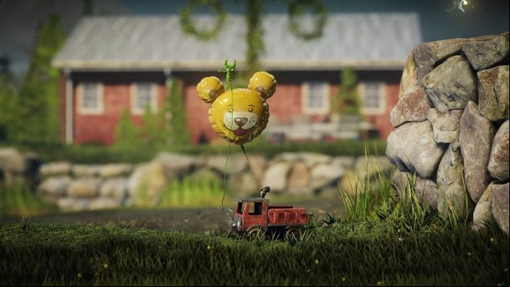 After the branches, you will encounter a toy car with a balloon attached to it - Little Frogs level walkthrough in Unravel 2 - Walkthrough - Unravel 2 Game Guide