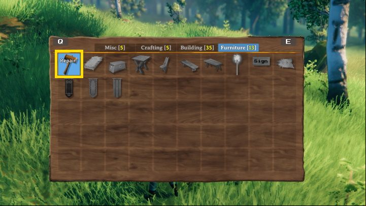 that repairing ships and carts is conducted through the same means - Valheim: items/buildings - how to repair? - FAQ - Valheim Guide
