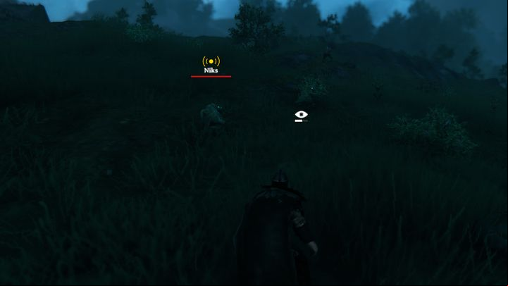The moment an enemy appears in the vicinity, press the button assigned to entering silent movement mode - Valheim: Stealth - detection - Basics - Valheim Guide