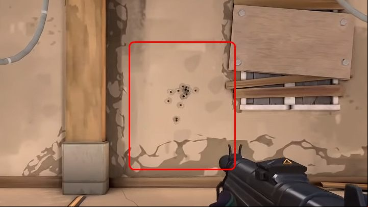 The image above shows an example of the Guardians spread, one of the weapons in Valorant - Valorant: Rifles guide - Bulldog, Guardian, Phantom, Vandal - Weapons - Valorant Guide