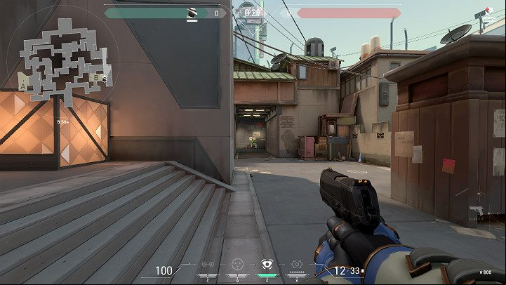 In the picture above you can see an example position taken at the B Site, where a player has a good view of B Long - one of the most popular routes used for launching an attack on B Site - Valorant: Split map description for defenders and attackers, callouts - Maps - Valorant Guide