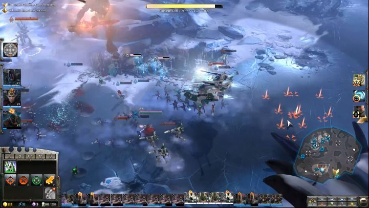 Before reaching the gate, you will fight a large group of enemies. - Mission 13 - Waking Giants - Dawn of War 3 Walkthrough - Campaign Walkthrough - Warhammer 40,000: Dawn of War III Game Guide