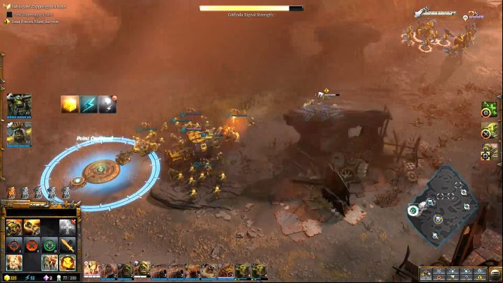 For the moment this is the last resource point that you can capture. - Mission 5 The Social Climber - Warhammer Dawn of War 3 Walkthrough - Campaign Walkthrough - Warhammer 40,000: Dawn of War III Game Guide