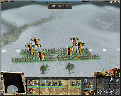 Deployment of our troops - Mission 4: Battle on a bridge - Imperial Campaign: Act II - Warhammer: Mark of Chaos - Game Guide and Walkthrough