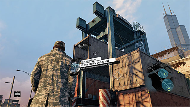 You can now lower the container and enter it - Mission 5 (A Blank Spot There-ish) | Main missions - Act II - Main missions - Act II - Watch Dogs Game Guide
